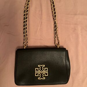 Tory Burch Britten Black Adjustable Shoulder/Crossbody Bag